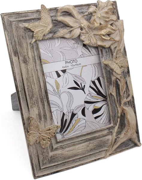 Buy 4x6 Antique picture frame,Gold & Brown Distressed Rustic Farmhouse ...