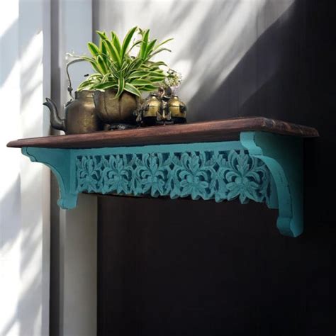 Handcrafted Wooden Wall Bookshelves, Floating Shelves & Vintage Wall ...