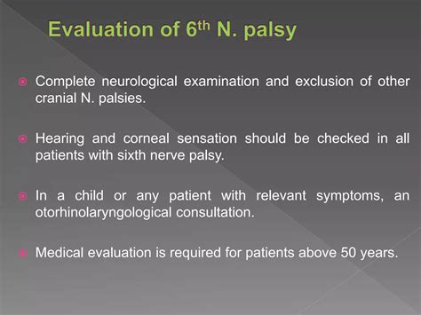 3rd, 4th, & 6th cranial nerve palsy | PPTX