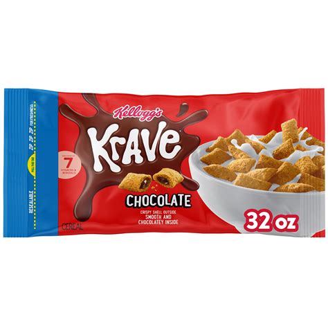 Kellogg's Krave Kelloggs Krave Breakfast Cereal, Kids Cereal, Family ...