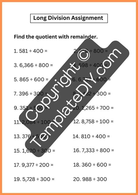Image result for 5th Grade Math Worksheets Printable Long Division