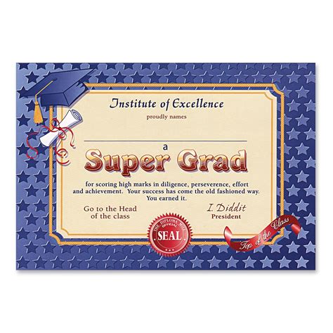 Beistle CG118 Super Grad Certificates, 5 by 7-Inch, 6-Pack : Amazon.in ...