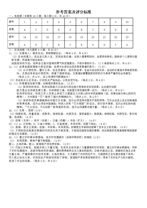2019年浙江台州中考语文试题及答案（已公布）