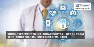 GST on Hospital Room Rent (Other Than ICU) In Excess of Rs. 5,000