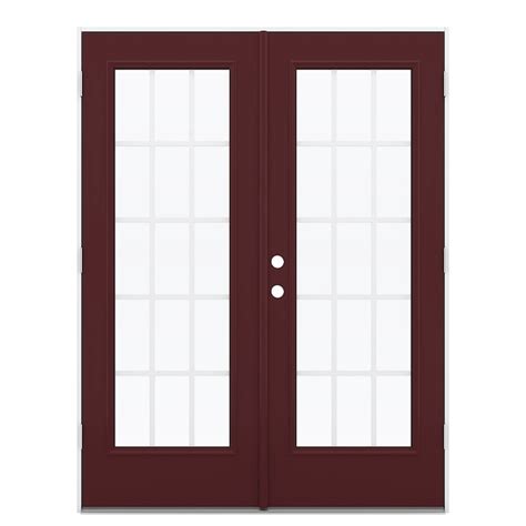 JELD-WEN 60-in x 80-in x 4-9/16-in Jamb Low-E Grilles between the glass ...