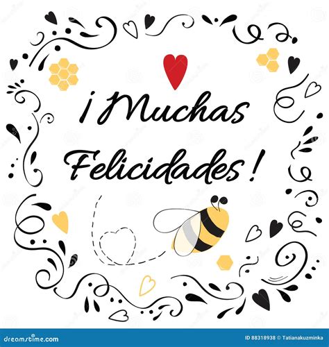 Congratulation Design Element with Text Congratulate Title in Spanish ...