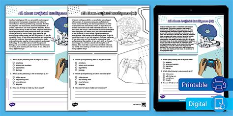Fourth Grade All About Artificial Intelligence (AI) Reading Passage