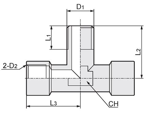 Brass Screw-In Fittings Female/Male T, Equal Dia. | MISUMI | MISUMI India