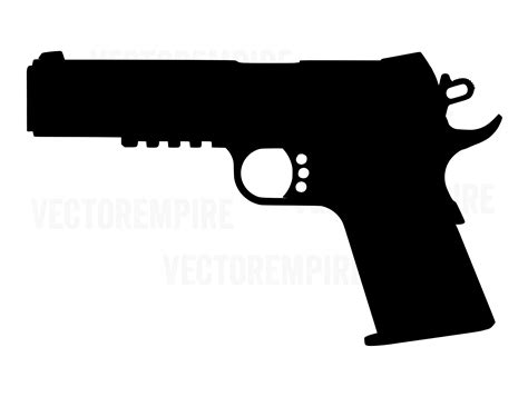 1911 SVG - Pistol Graphic - Gun Vector - Handgun Clip Art - 1911 Cricut ...