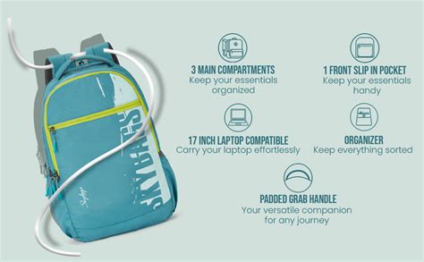 Buy Skybags Strider PRO 06 Laptop Backpack (H) Teal at Amazon.in