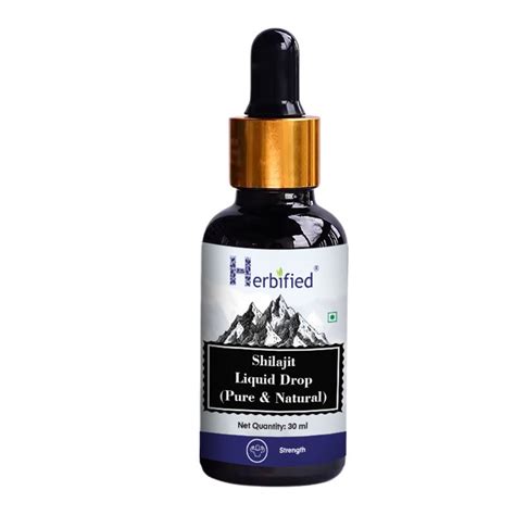 Herbified Shilajit Liquid Drops- 30 ml