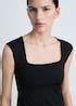 Square-neck strappy top - Women | MANGO USA