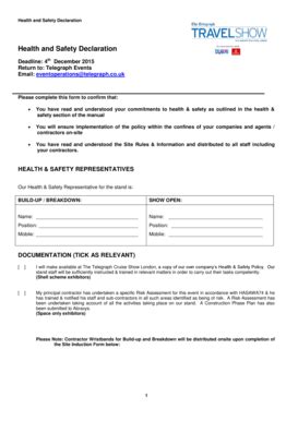 52 Printable Health And Safety Proposal Template Forms - Fillable ...