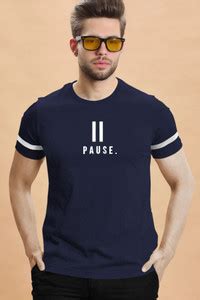 TRIPR Printed Men Round Neck Navy Blue T-Shirt - Buy TRIPR Printed Men ...