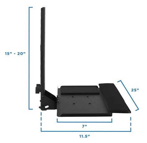 Buy Mount-It! Monitor and Keyboard Wall Mount | Height Adjustable | 25 ...