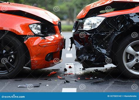 Scene of Vehicle Accident Showing Crashed Cars Stock Photo - Image of danger, transportation ...