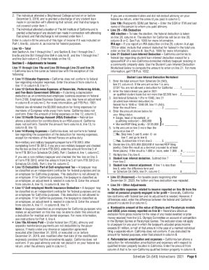 CA Schedule CA (540) Instructions 2021-2026 - Fill and Sign Printable ...