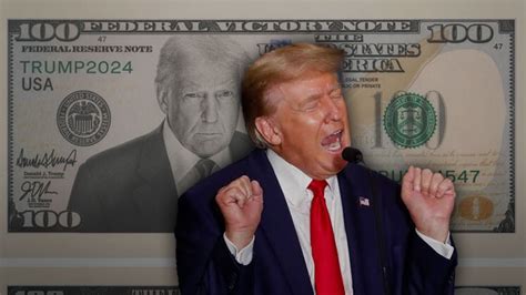 Trump ya imagina billetes de 100 dólares con su cara