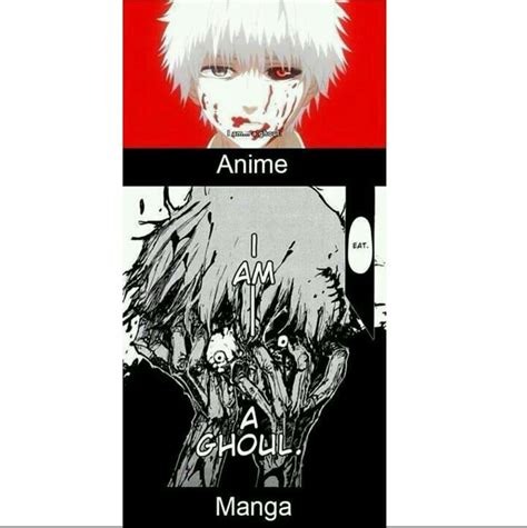 Tokyo Ghoul "I am a ghoul" manga vs anime : r/TokyoGhoul
