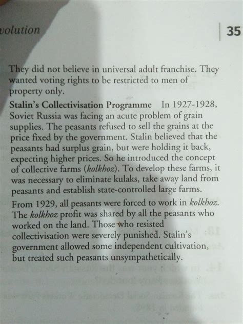 write a short note on stalin's collectivisation - Brainly.in