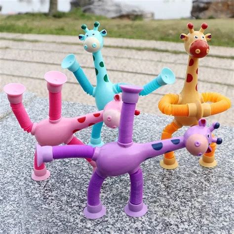 Telescopic Suction Cup Giraffe Toy – EliteNest