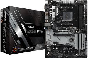 ASRock B450 Pro4 AM4Socket ATX AMD B450 Chipset DDR4 Motherboard for ...