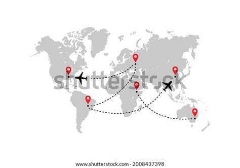 Asia Map Flight Paths: Over 218 Royalty-Free Licensable Stock ...