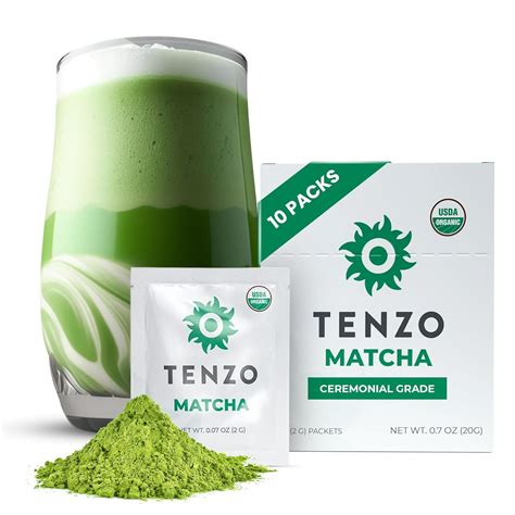 Amazon.com: Tenzo Single Serve Matcha Green Tea Powder - Matcha Powder ...