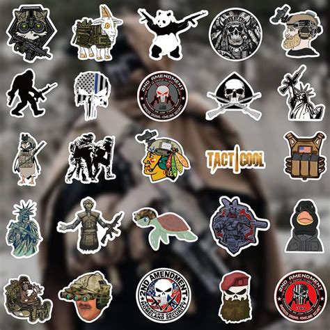 Buy Tactical Stickers 52PCS Funny Tactical Stickers and Decals Gift ...