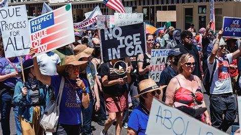 Immigration Protests Spread Beyond Los Angeles - The New York Times