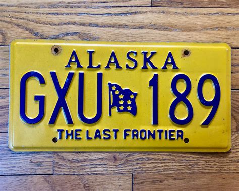 Alaska State License Plate 2022
