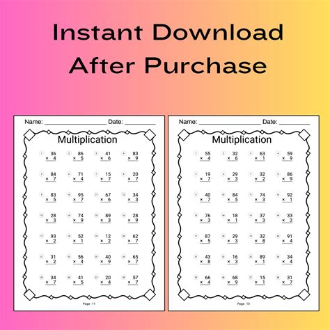 Image result for Multiplication Table for 3rd Grade