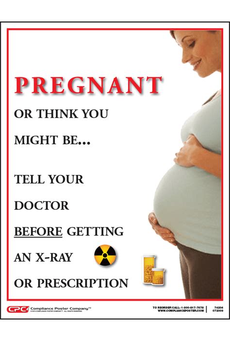 Radiation Pregnancy Warning Poster - Compliance Poster Company