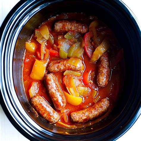 Juicy Crock Pot Sausage and Peppers Recipe for Lazy Sundays - Worth Pinning