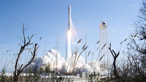 Antares rocket blasts off from NASA's Wallops Flight Facility in ...