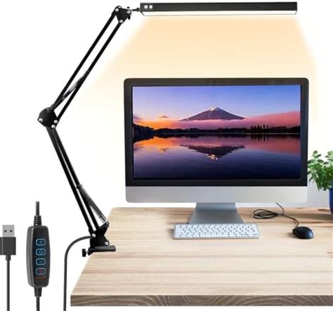 Buy ELEPHANTBOAT® LED Desk Lamp 3-Color Dimmable USB Reading Light with ...