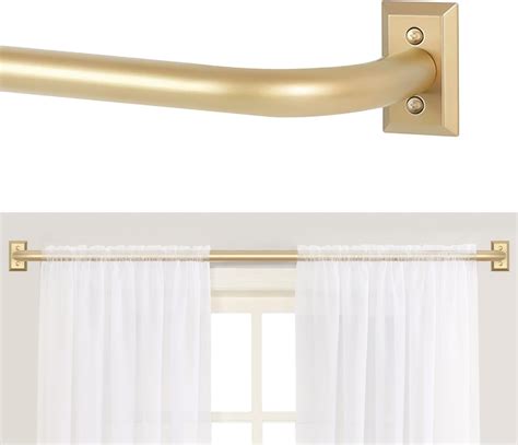 Amazon.com: TANGWIN Gold Wrap Around Curtain Rods for Windows 48 to 90 ...