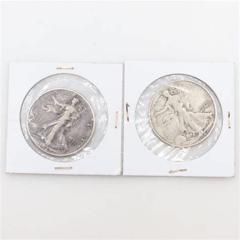 Walking Liberty Silver Half Dollar, 2 Pieces | Property Room