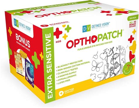 Buy OPTHOPATCH Color Your OWN Patch | Extra Sensitive Adhesive Eye ...