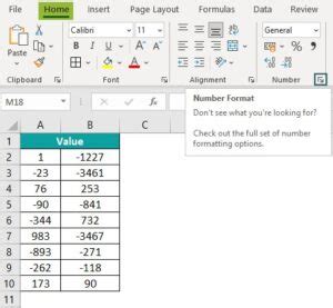 Excel Negative Numbers 的图像结果