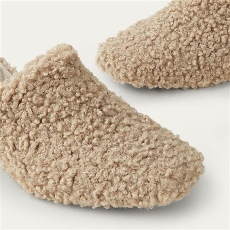 Margot Wedge Mules Square-Toe Wedge Mules in Latte Fur | VIVAIA