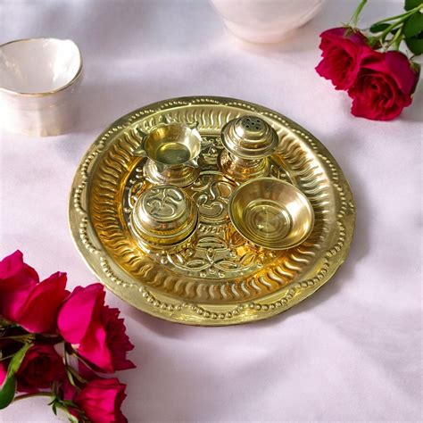 Aarti Thali for Mandir Use – Enhance Ritual Worship – Timeshopee