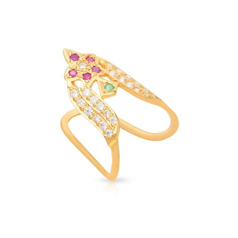 Malabar Gold & Diamonds Ruby and Emerald BIS Hallmark 22kt (916) Yellow ...