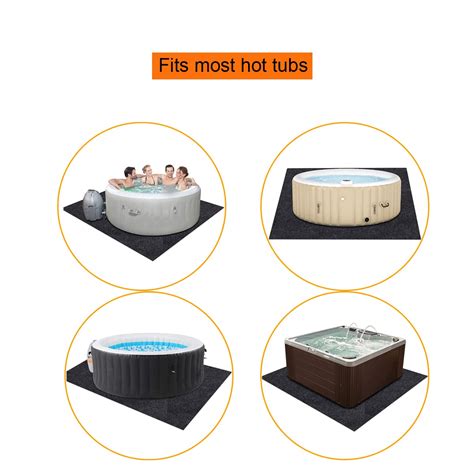 Snapklik.com : 75x75 Extra Large Hot Tub Pad - Inflatable Hot Tub Mat ...