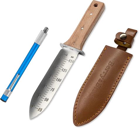 Amazon.com: Berry&Bird Hori Hori Garden Knife, Gardening Knife with 7 ...