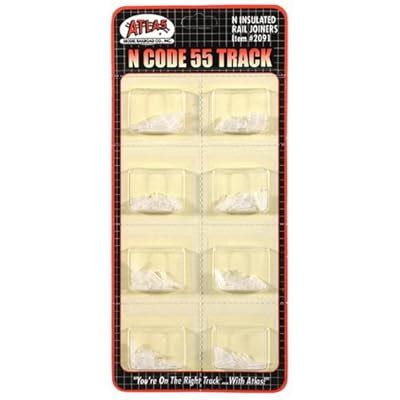 Buy Atlas N Scale Code 55 Insulated Rail Joiners 24-Pack Model Train ...