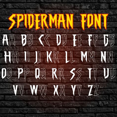 Spiderman Font, Spider Man Font, Halloween Font, Spiderman Cricut Font ...