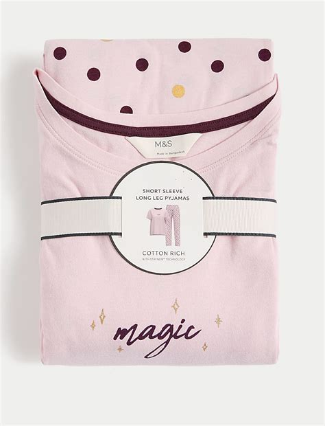 Buy Pure Cotton Print Pyjama Set at Marks & Spencer