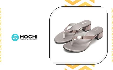 Buy Mochi Women's Chikoo Faux Leather Block Heel Fashion Sandals UK/3 ...