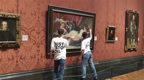 Climate Protesters Damage a Celebrated Velázquez Painting in London - The New York Times